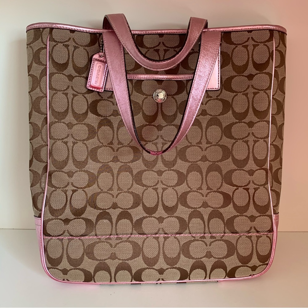 Vintage Coach Extra large pink tote